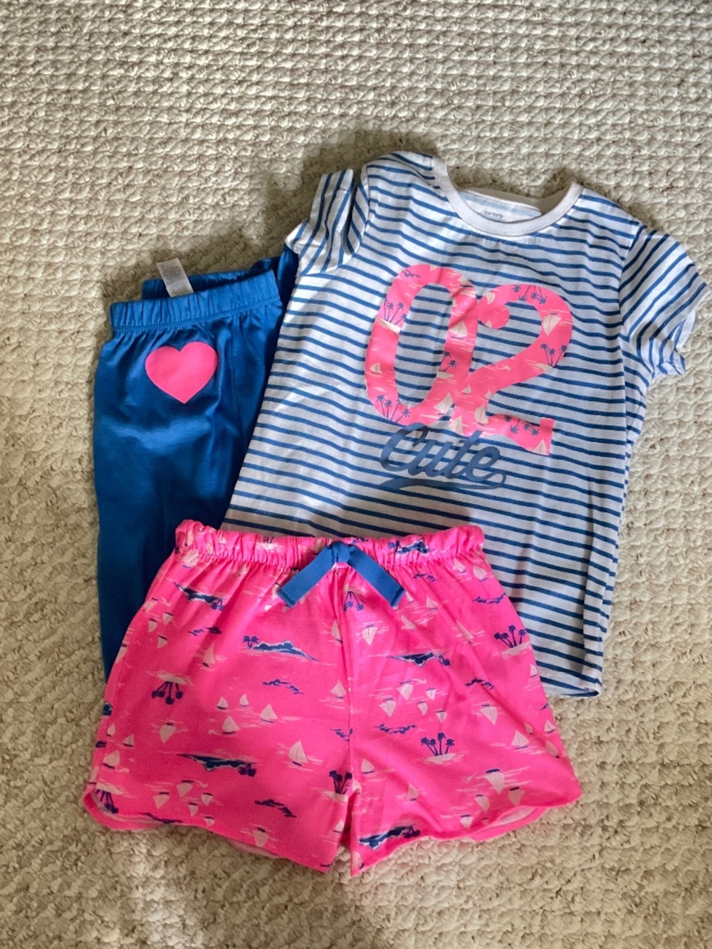 CARTER’S 3 piece pajama set